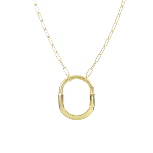 TIFFANY&CO Lock Necklace 18KYellow Gold