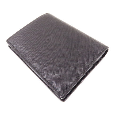 PRADA GHW Wallet 1MV204 Calfskin Leather Black