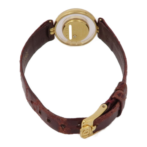 Chopard Happy Diamonds 4082 Quartz Watch 18K Yellow Gold Leather Belt