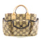 GUCCI GG Handbag Tote Bag 628159 Wool Beige