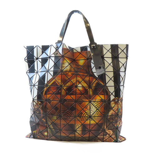 BAO BAO ISSEY MIYAKE Tote Bag Shoulder Handbag PVC White Black Brown