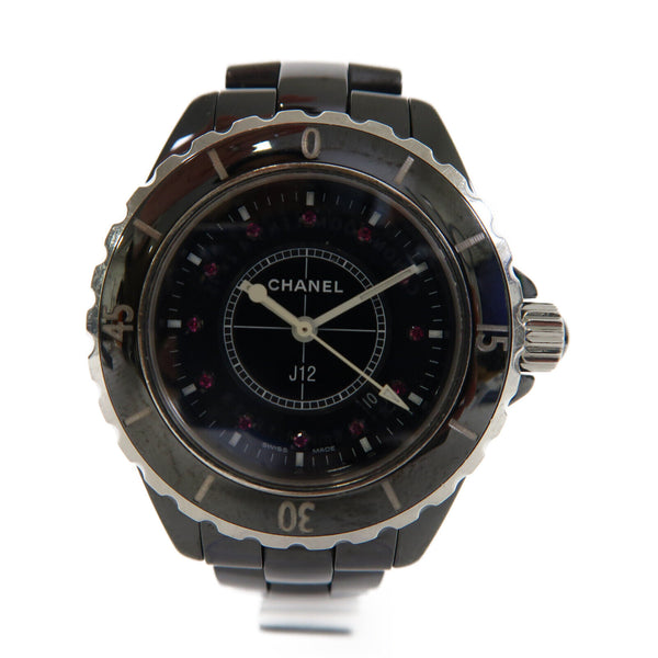CHANEL CC J12 33mm Quartz Watch H1634 Ceramic Black