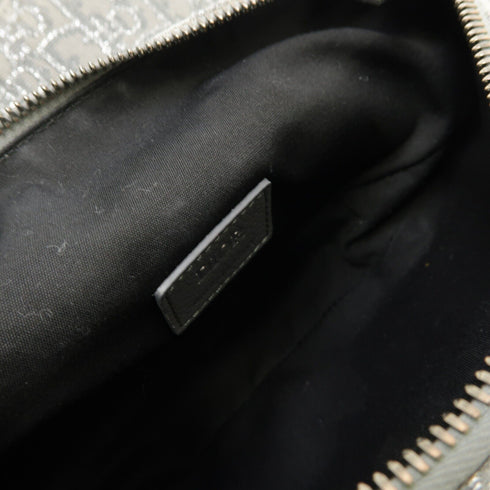 Christian Dior SHW Saddle CD Diamond Shoulder Bag 1ADPO093CDP Canvas Grey