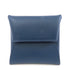 HERMES PHW Bastia Coin Case Purse Chevre Leather Bleu Zanzibar Bleu de Prusse