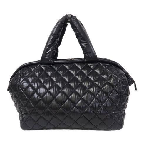 CHANEL CC SHW Coco Cocoon Handbag/Tote Bag Nylon Black