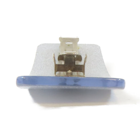 CHANEL CC SHW Barrette Hair Clip PVC Silver