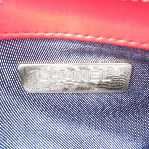 CHANEL CC GHW Waist Bag Leather Red