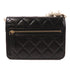 CHANEL CC GHW Wallet On Chain Shoulder Bag Calfskin Leather Black