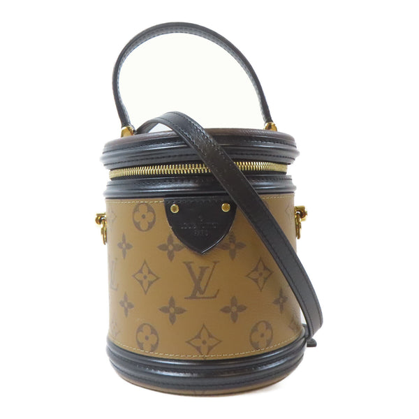 LOUIS VUITTON LV GHW Cannes 2 Way Shoulder Bag M43986 Monogram Reverse Brown v3