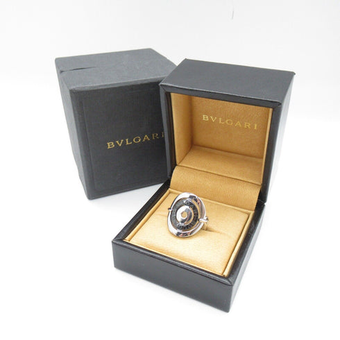 BVLGARI Astrale Ring 18K White Gold Ceramic US#5.75