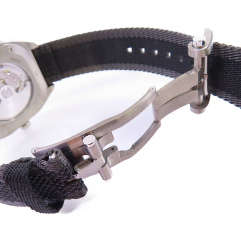 HERMES HO8 Automatic Watch Titanium Canvas Belt Grey