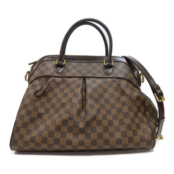 LOUIS VUITTON LV GHW Trevi GM 2 Way Bag N51998 Damier Ebene Brown