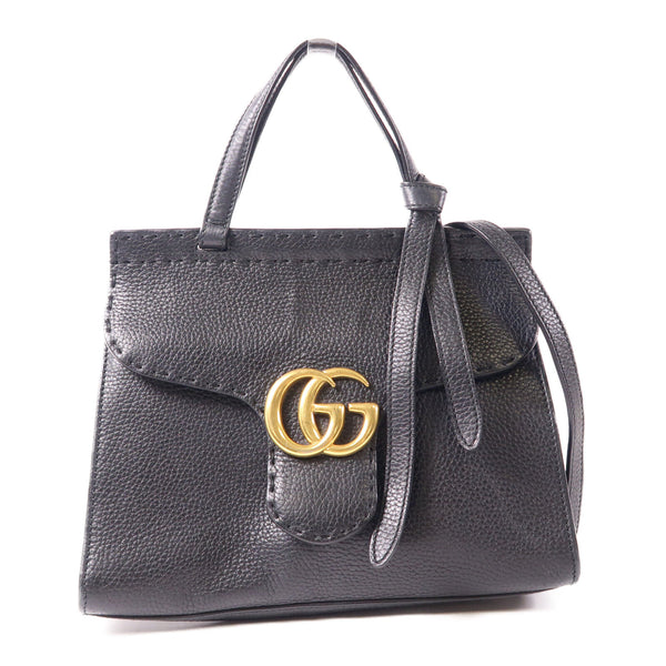 GUCCI GG GHW 2 Way Shoulder Bag Handbag 442622 Calfskin Leather