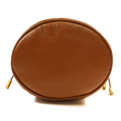 GUCCI GHW GG Marmont Chain Shoulder Bag 575163 Calfskin Leather Brown