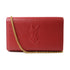 SAINT LAURENT YSL GHW Chain Shoulder Bag 559075 Leather Red
