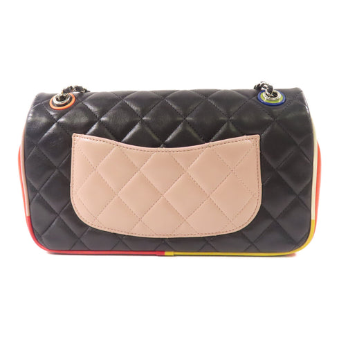 CHANEL CC SHW Chain Shoulder Bag Leather