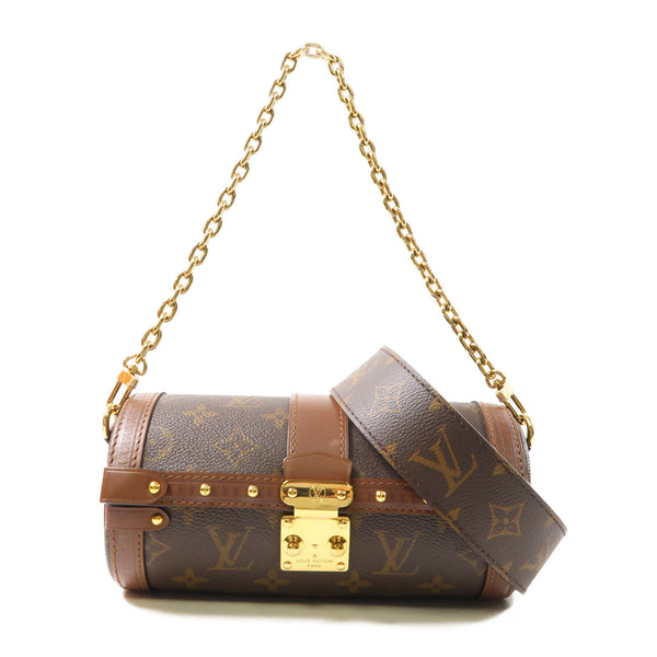 LOUIS VUITTON LV GHW Papillon Trunk 2 Way Shoulder Bag M57835 Monogram Brown