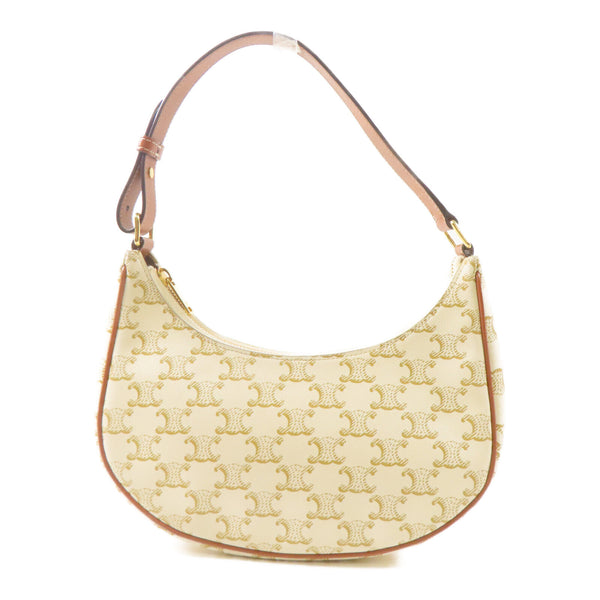 CELINE Ava Bag Shoulder Bag PVC Coated Canvas White