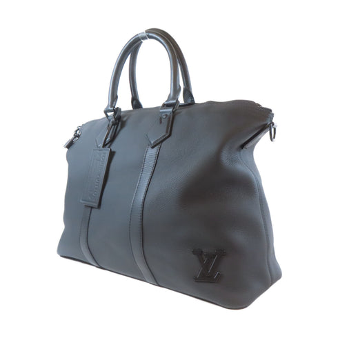 LOUIS VUITTON LV Lock It 2 Way Shoulder Handbag Carry Bag M59158 Calfskin Black