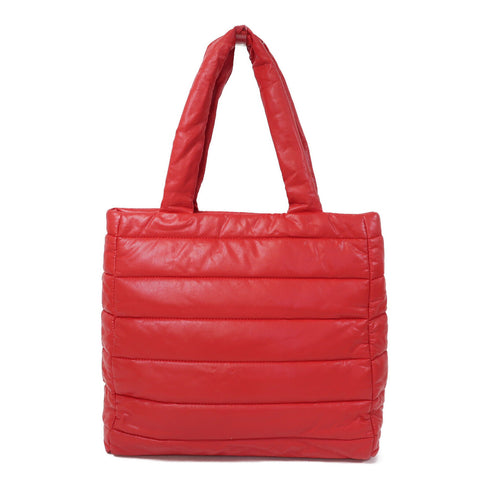 MOSCHINO SHW Shoulder Bag Leather Red