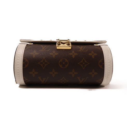 LOUIS VUITTON LV GHW Papillon Trunk 2 Way Shoulder Handbag M81485 Monogram Brown