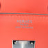 HERMES PHW Birkin 35 Fray Fray Handbag Swift leather/Canvas Framboise/Red