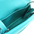 HERMES PHW Mini Halzan Shoulder Bag Veau Swift Leather Bleu Paon Blue