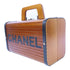 CHANEL CC SHW 1995 Logo Wooden Bag Vanity Case Handbag Wood Brown