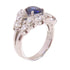 FINE JEWELRY 1.79ct Sapphire 2.50ct Diamond Ring PT900 Platinum US#7.5