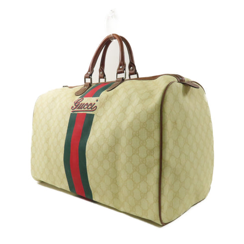 GUCCI GG SHW Boston Bag Travel Bag 169688 Coated Canvas