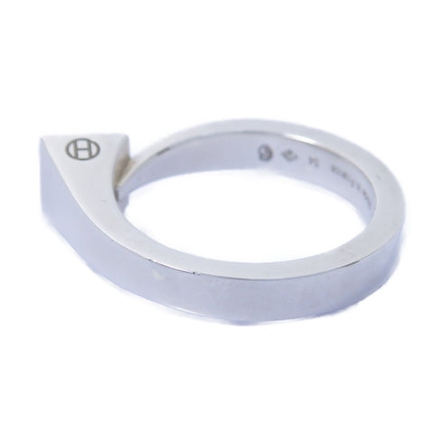 HERMES Clou De Forge Ring 925 Pure Silver US#6.75