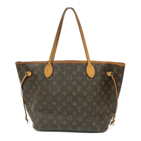 LOUIS VUITTON LV GHW Neverfull MM Shoulder Tote Bag M40156 Monogram Brown v2