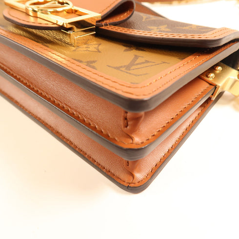 LOUIS VUITTON LV Dauphine East West 2 Way Shoulder Bag M46757 Monogram Reverse v1