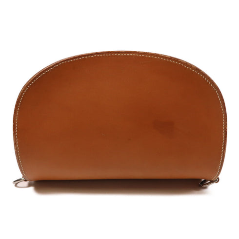 HERMES PHW Vintage Backpack Rucksack Barenia Leather Brown