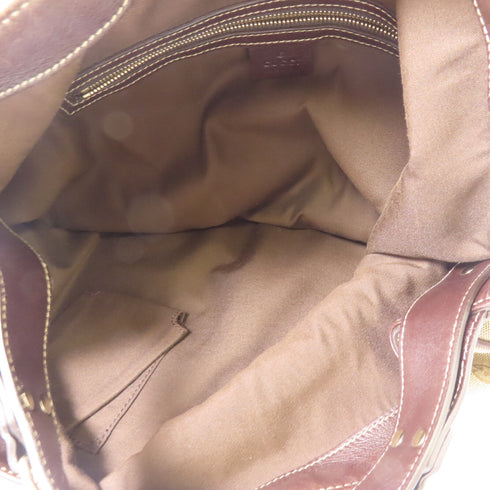 GUCCI GG GHW Shoulder Bag Canvas Brown 170014