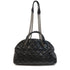 CHANEL Quilted CC GHW Chain Shoulder Bag Leather Black v1