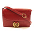 GUCCI GG GHW Shoulder Bag 589474 Calfskin Leather Red
