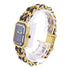 CHANEL CC Premiere L Quartz Watch Gold Plated Leather Black