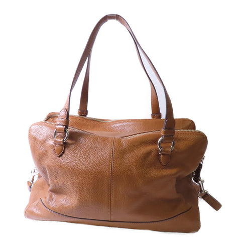 COACH SHW Shoulder Bag Handbag 2Way Calfskin Leather F31324 Brown