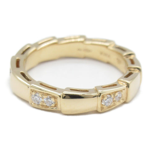 BVLGARI Serpenti Viper Diamond Ring 18K Pink Gold Bvlgari#47/US#4