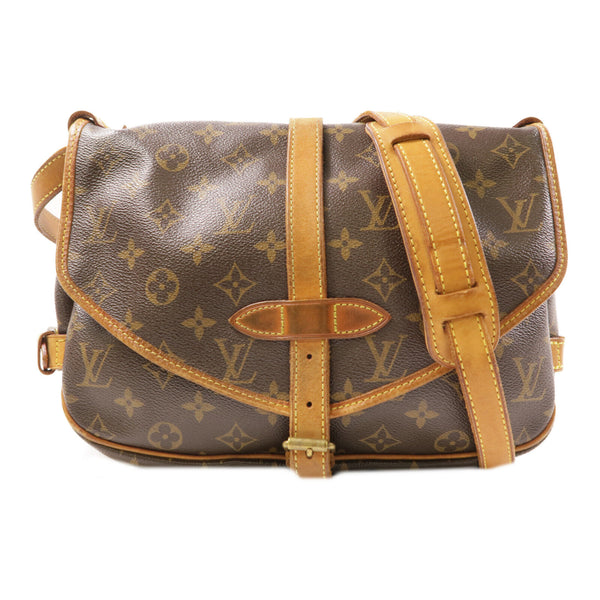 LOUIS VUITTON LV GHW Saumur 30 Shoulder Bag M42256 Monogram Brown v3