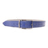 VERSACE Belt Leather Blue/Gray/Silver
