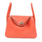 HERMES SHW Lindy 26 2 Way Shoulder Bag Handbag Clemence Leather Rouge Pivoine