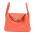 HERMES SHW Lindy 26 2 Way Shoulder Bag Handbag Clemence Leather Rouge Pivoine