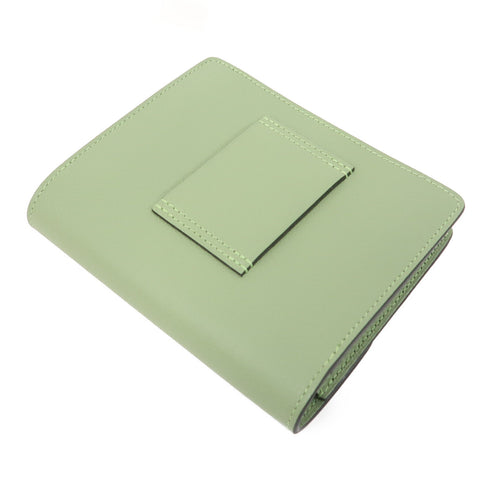 HERMES GHW Roulis Slim Wallet Evercolor Leather Vert Criquet Green