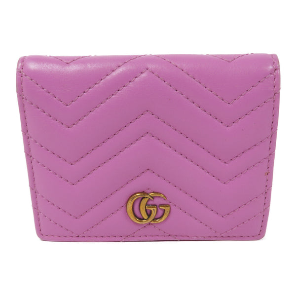 GUCCI GG GHW Wallet 443125 Lambskin Leather