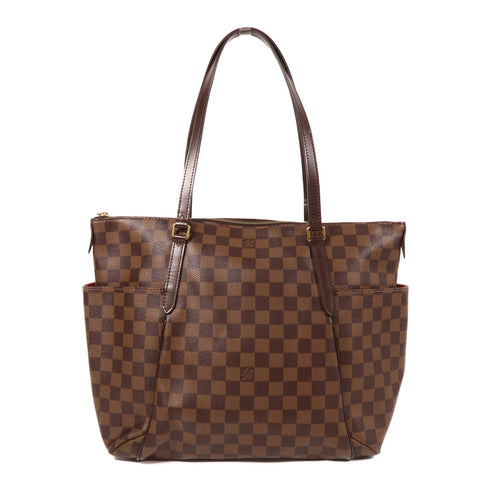 LOUIS VUITTON LV GHW Totally MM Shoulder Bag N41281 Damier Ebene Brown v1