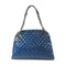 CHANEL Quilted CC SHW Chain Tote Bag Shoulder Bag Patent Leather Blue