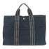 HERMES PHW Fourre-tout Handbag/Tote Bag Canvas Navy
