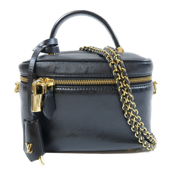 LOUIS VUITTON LV GHW Vanity PM 2 Way Shoulder Bag M57118 Monogram Ink Black